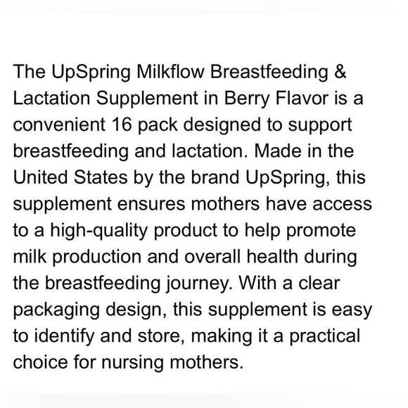 BUNDLE of UpSpring Milkflow Berry Drink Mix - Picture 5 of 7